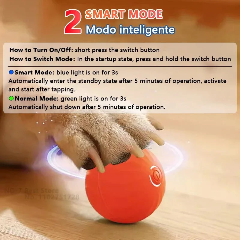 Smart Dog Training Plush Rechargeable Jump Roll Ball